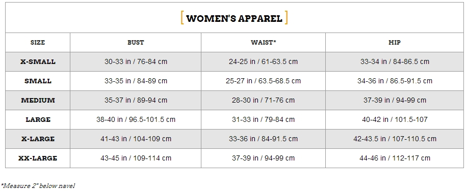 Zoot Size Chart Women S